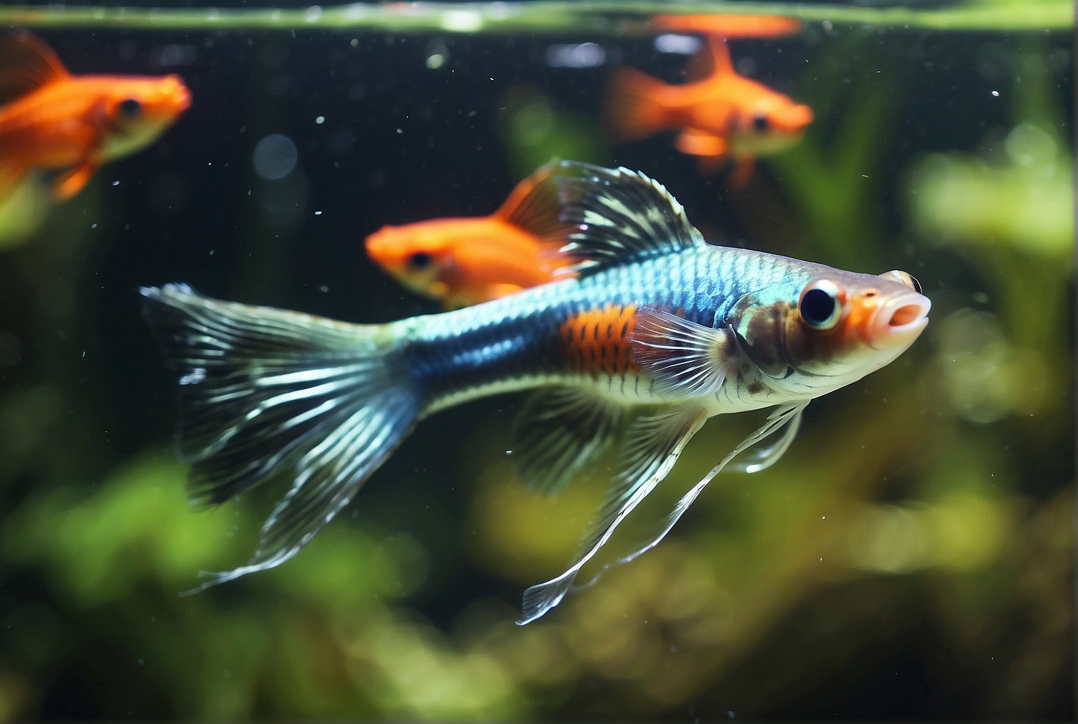 What is the ideal number of guppies for a 5 gallon tank?