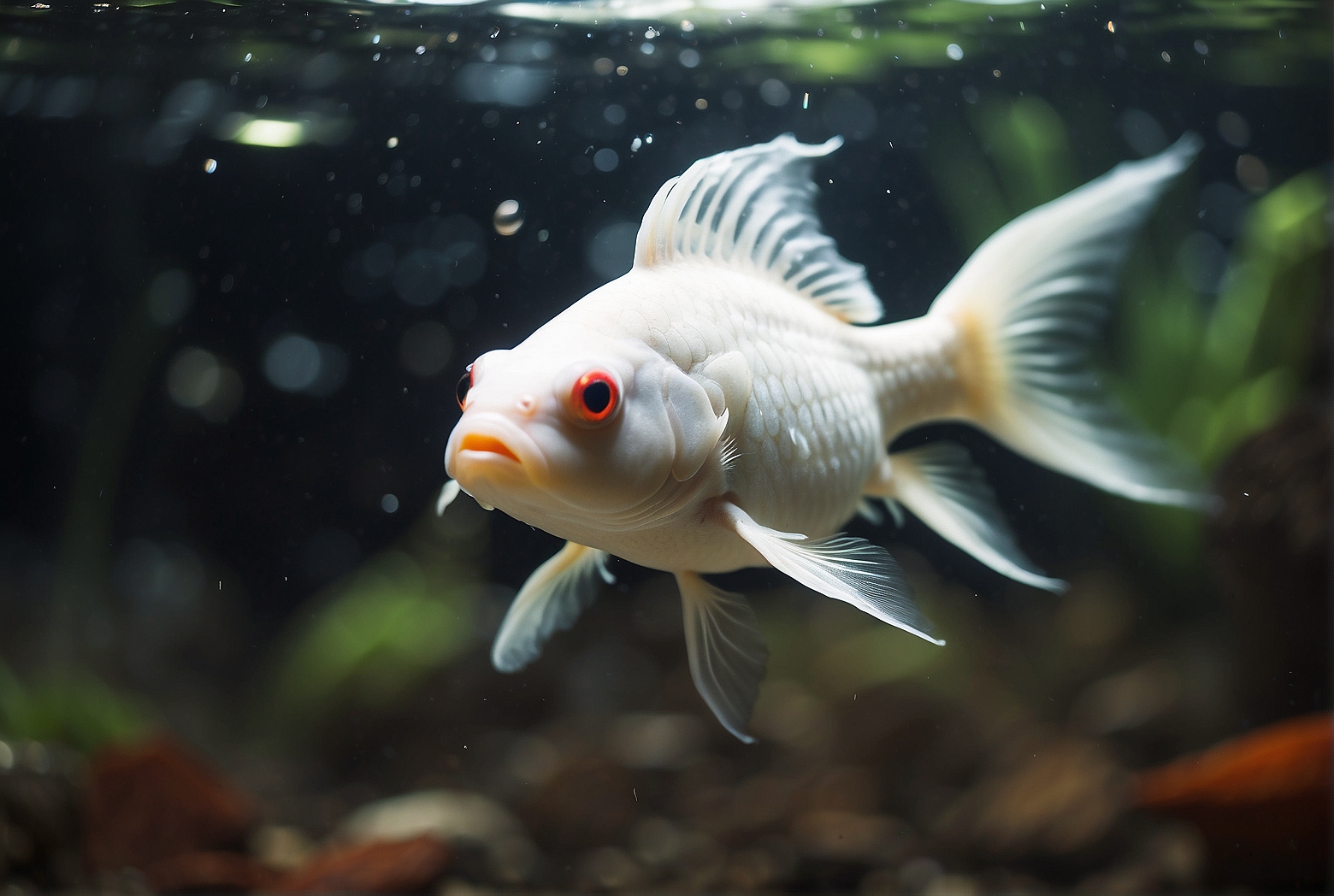 The Mystery of a White Goldfish