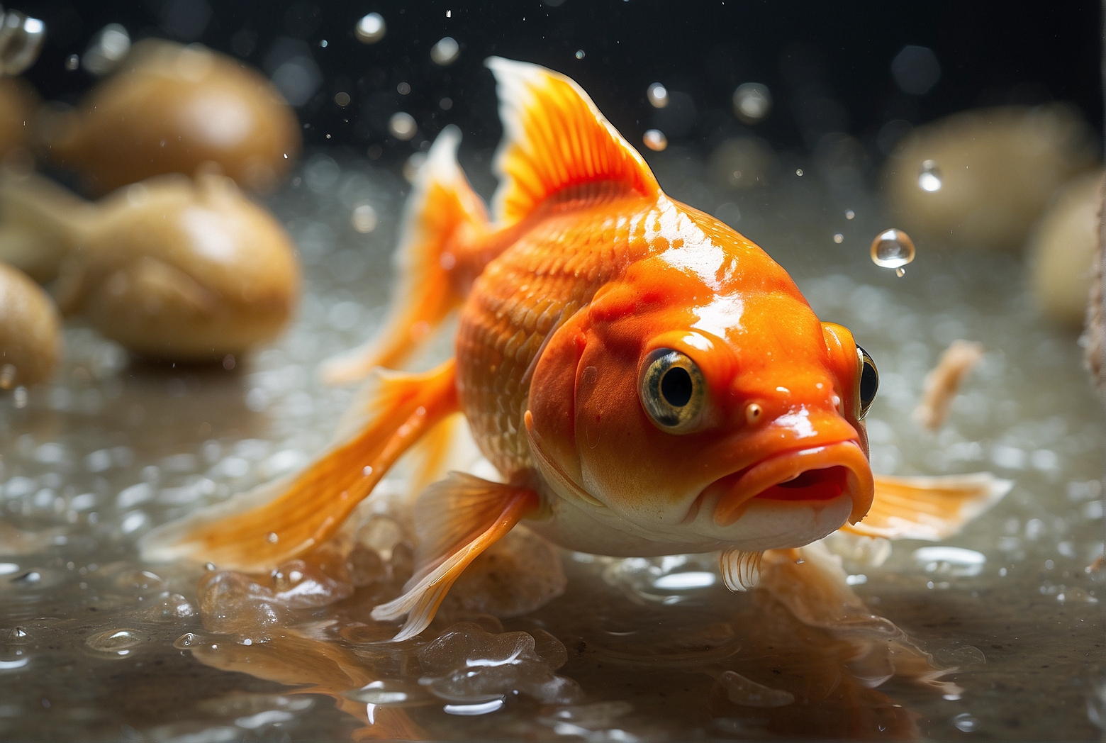 Can goldfish eat bread?